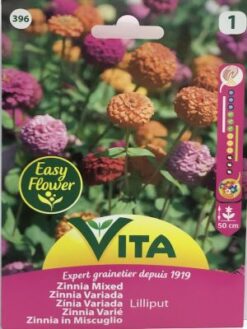 Semillas de Zinnia Variada (2 gr)